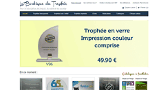 Desktop Screenshot of laboutiquedutrophee.com